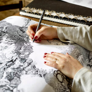 Josephine Munsey Hand Drawing Designer Wallpaper