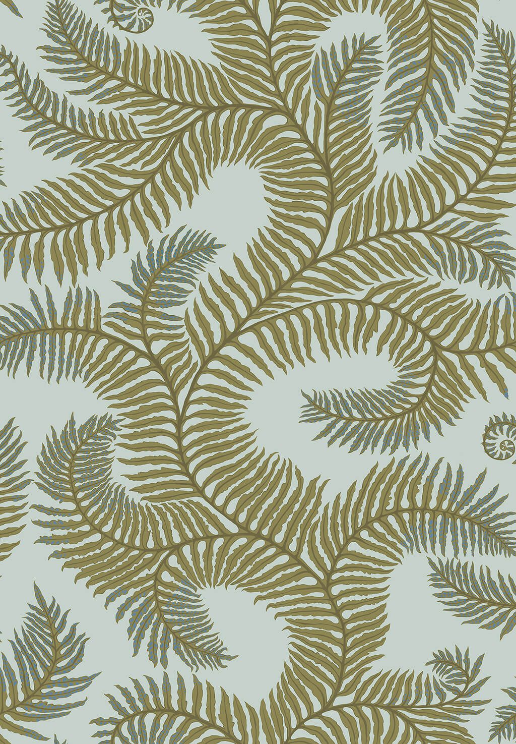 Bombe's Fernery Wallpaper | Olive and Celadon