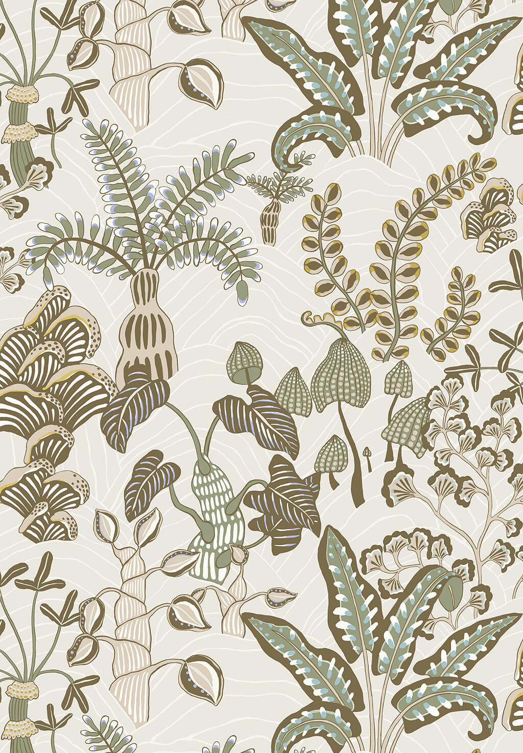 Woodland Floor Wallpaper | Soft Olive