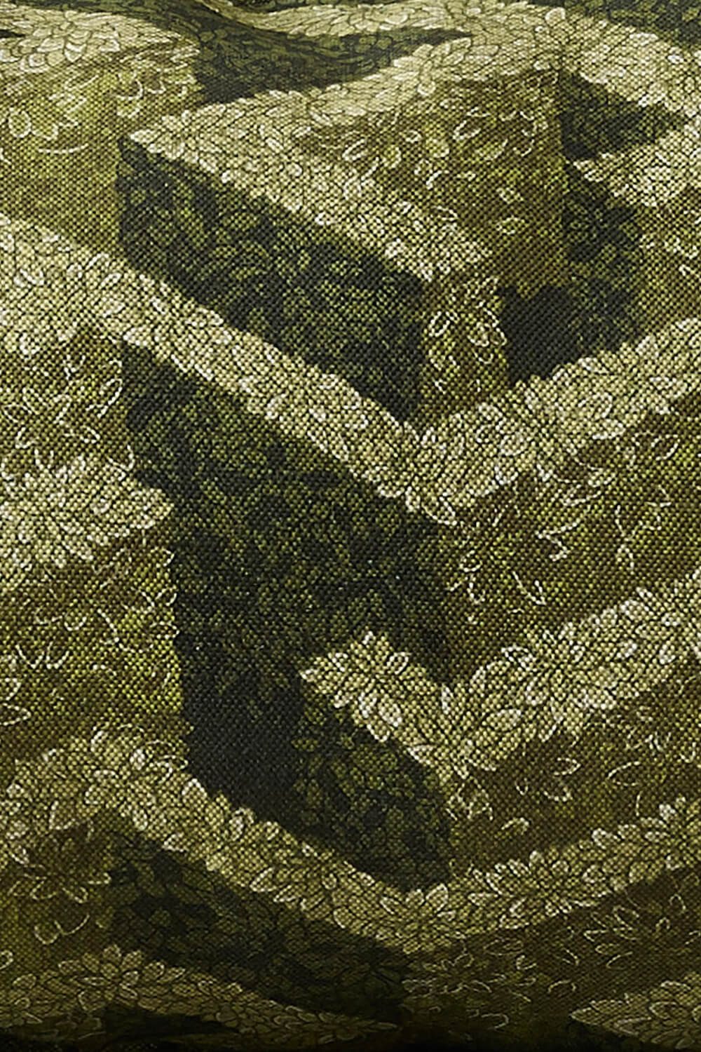 JMF-200711-LUN - Labyrinth Fabric - Olive - Linen Union - Detail