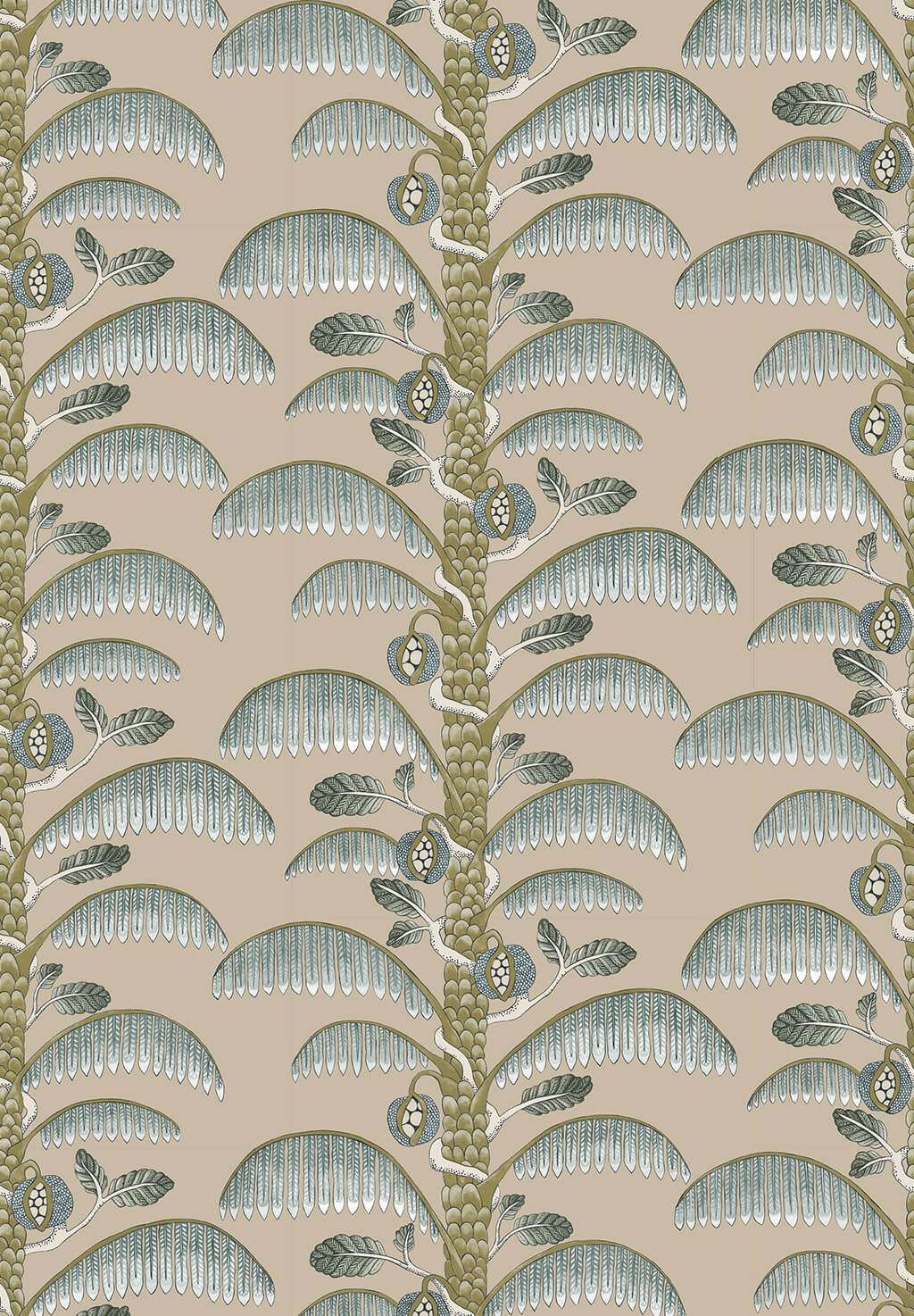 Palm Stripe Wallpaper | Edge Sand — Josephine Munsey | Pattern and Colour