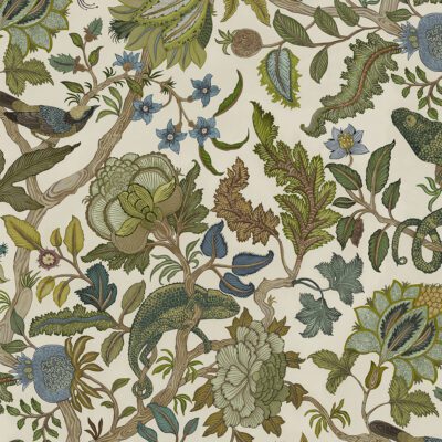 Chameleon Trail Wallpaper | Sage and Green