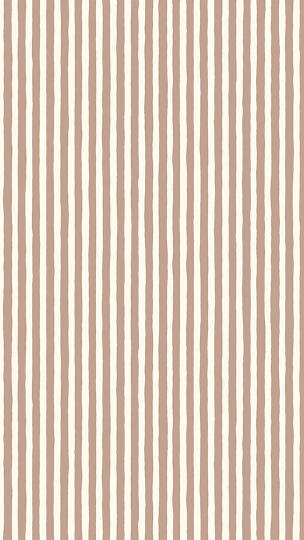 Hand Painted Stripe - Ham Pink - Cotswold White