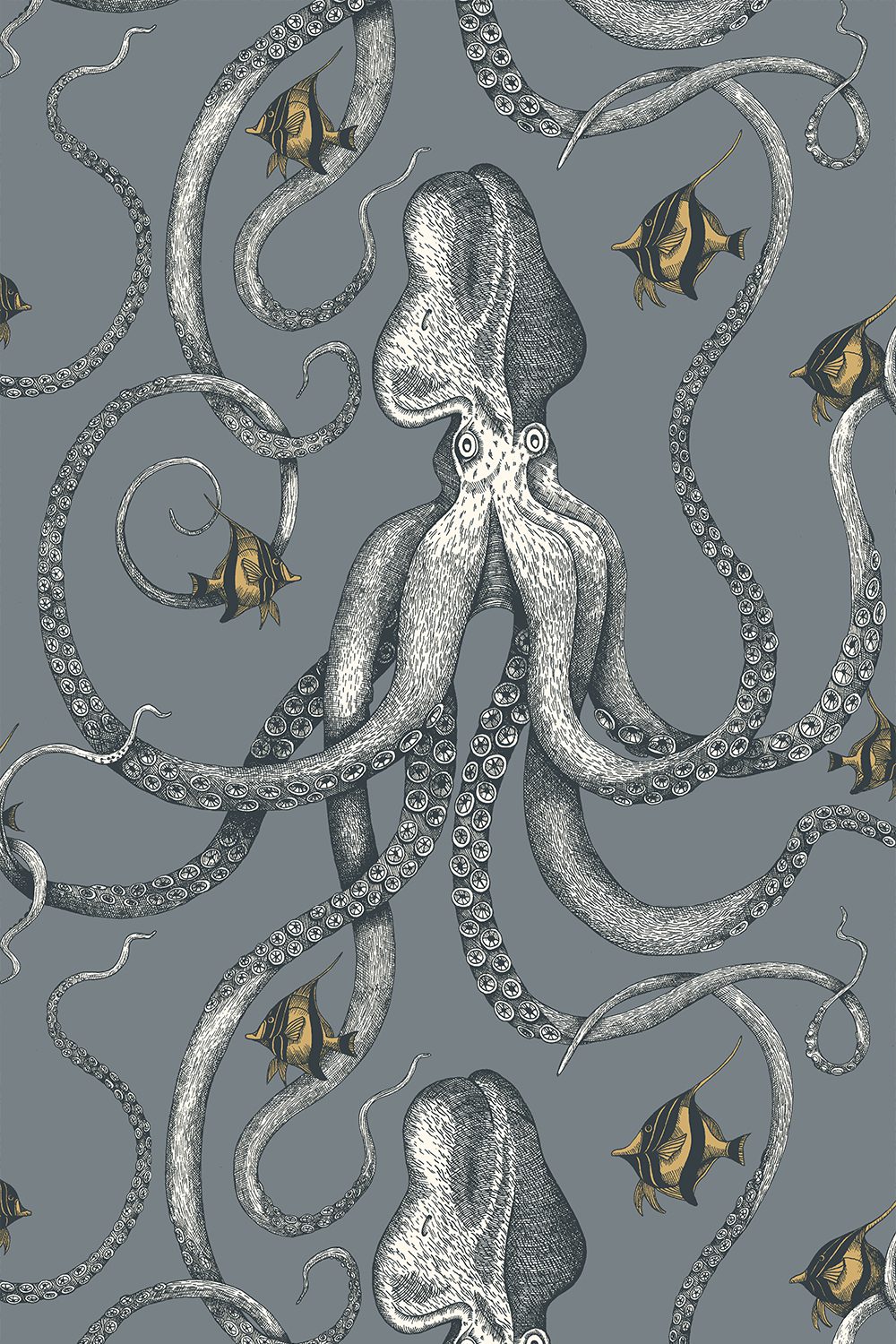 Octopoda Grand Wallpaper | Bude Blue