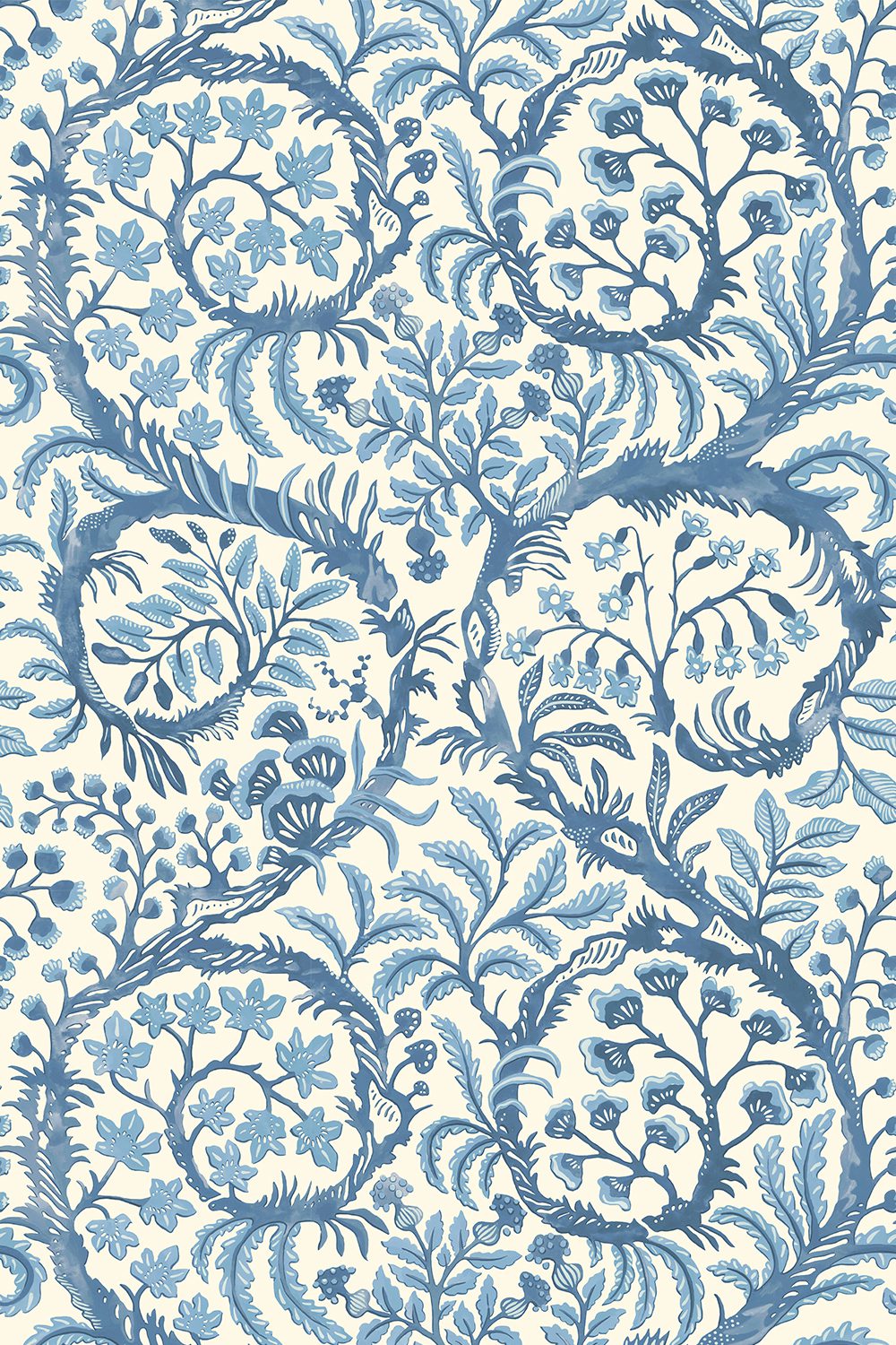 Butterrow | Bright Blue and White