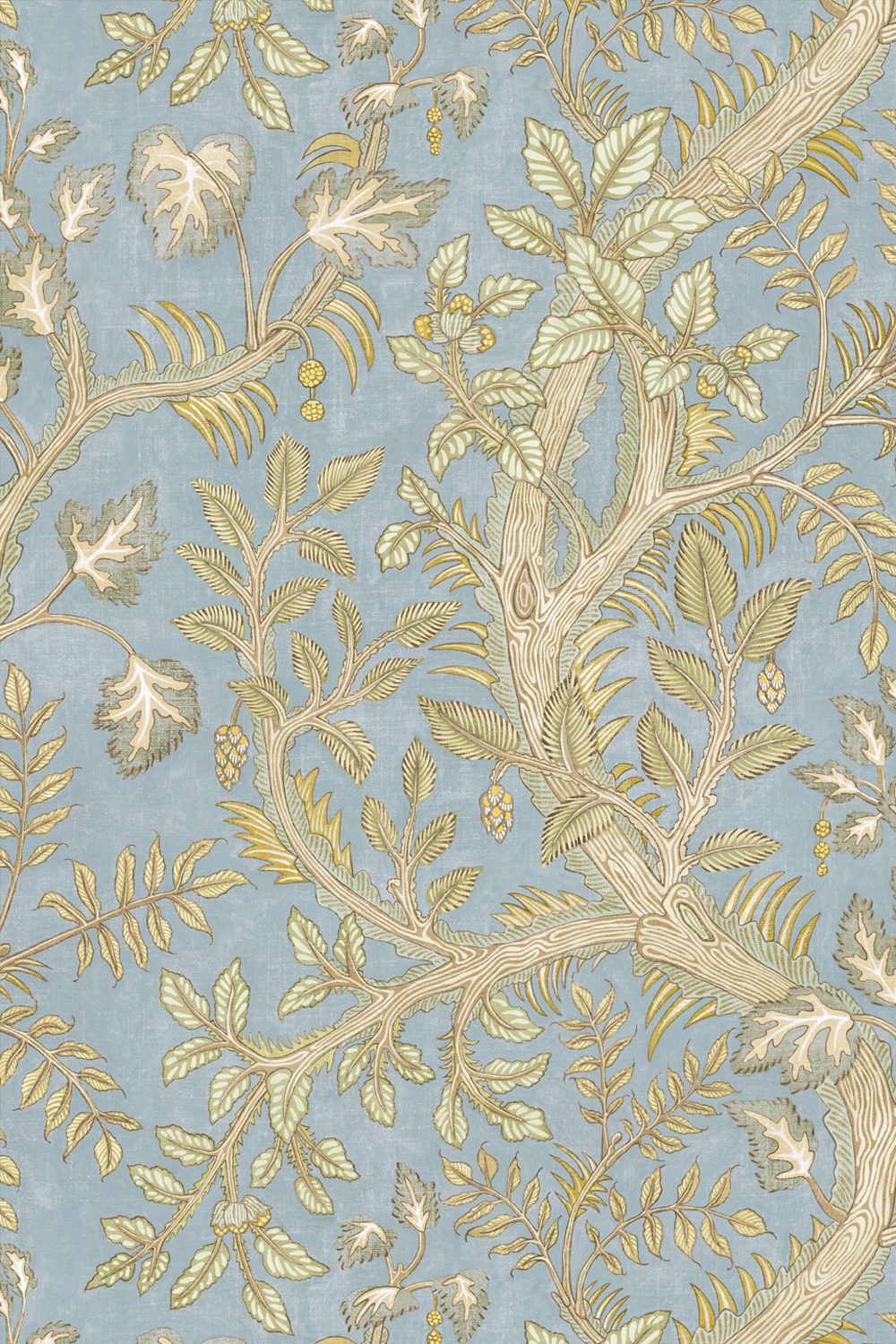 Hedgerow Wallpaper | Light Blue