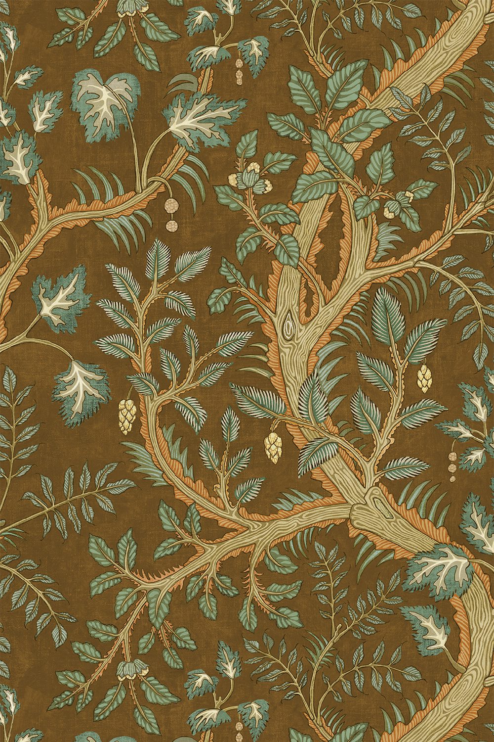 Hedgerow Wallpaper | Brown
