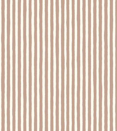 HPS-012-048 - Hand Painted Stripe - Ham Pink - Cotswold White - Close Up Shot