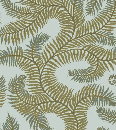 Designer Ferns Wallpaper | Olive & Celadon