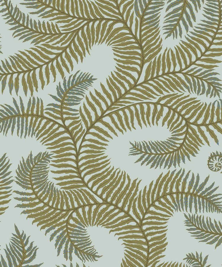 Designer Ferns Wallpaper | Olive & Celadon