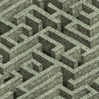 JMW-100721 - Labyrinth Wallpaper | Eucalyptus