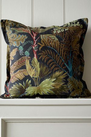 Palm Grove Cushion Navy and Olive